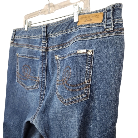 Melissa McCarthy Seven7 Straight Demin Blue Jeans Women's Size 20 - Picture 6 of 13